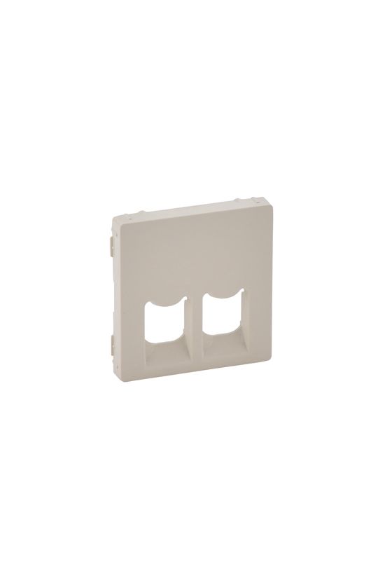 ValenaLife fedlap 2xRJ45/RJ11 adatcsatlakozóhoz műanyag krém címketartó nélkül LEGRAND - 755421