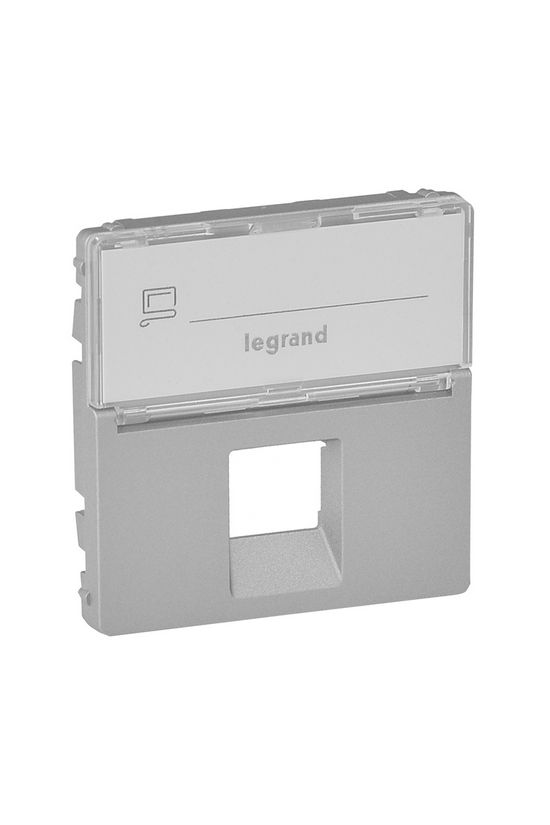ValenaLife fedlap RJ45 adatcsatlakozóhoz műanyag alumínium címketartóval LEGRAND - 755472