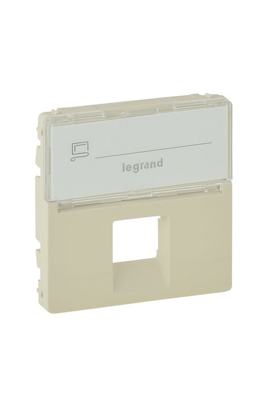 ValenaLife fedlap RJ45 adatcsatlakozóhoz műanyag krém címketartóval LEGRAND - 755471