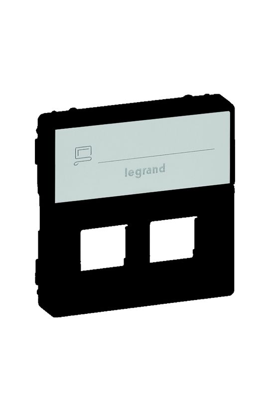 ValenaLife fedlap RJ45/RJ11 adatcsatlakozóhoz műanyag fekete LEGRAND - 756472