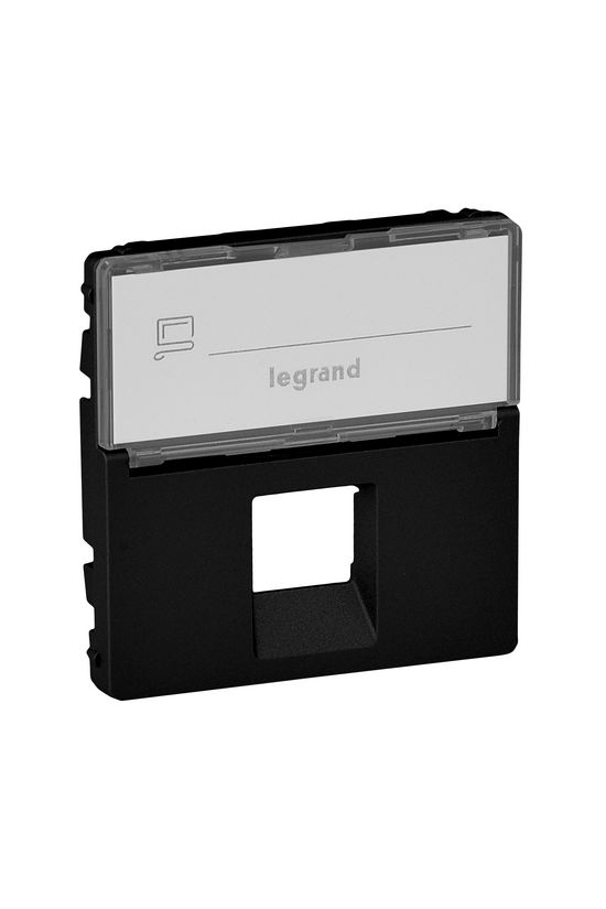 ValenaLife fedlap RJ45/RJ11 adatcsatlakozóhoz műanyag fekete LEGRAND - 756472