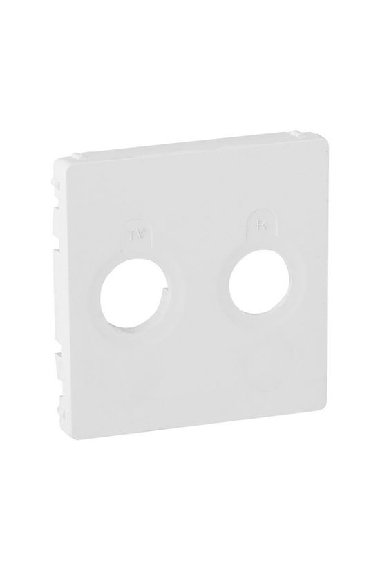 ValenaLife fedlap TV-RD koax-antennadugaljhoz műanyag fehér címketartó nélkül LEGRAND - 754780