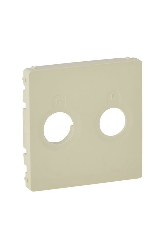 ValenaLife fedlap TV-RD koax-antennadugaljhoz műanyag krém címketartó nélkül LEGRAND - 754781