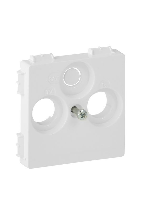 ValenaLife fedlap TV-RD-SAT koax-antennadugaljhoz műanyag fehér címketartó nélkül LEGRAND - 754800