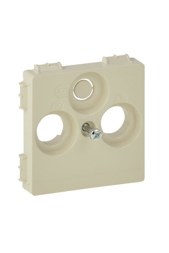 ValenaLife fedlap TV-RD-SAT koax-antennadugaljhoz műanyag krém címketartó nélkül LEGRAND - 754801