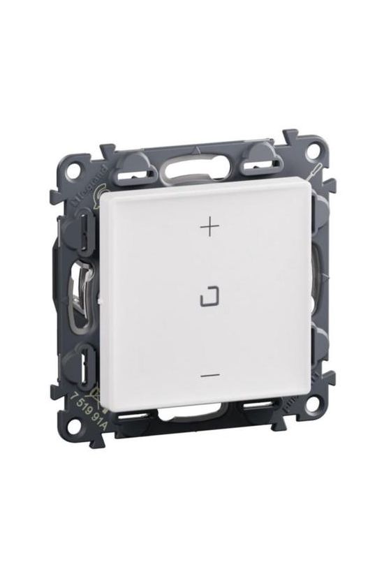 ValenaLife fényerőszabályzó 3vez. nyomógombos betét közp. fedéllel nyomógomb fehér 150W LEGRAND - 751991A