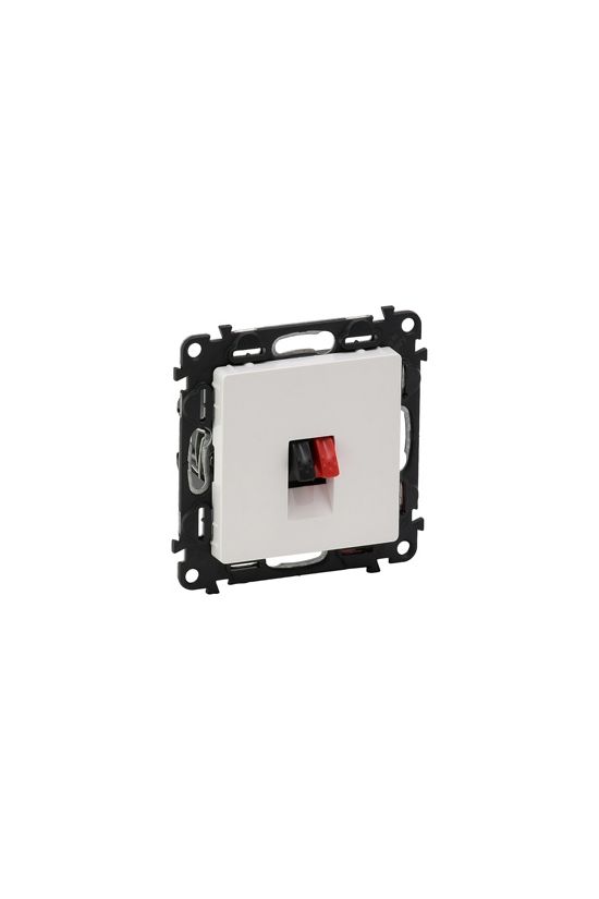 ValenaLife hangszóró csatlakozó betét közp. fedéllel monó műanyag fehér címketartó nélkül LEGRAND - 753172