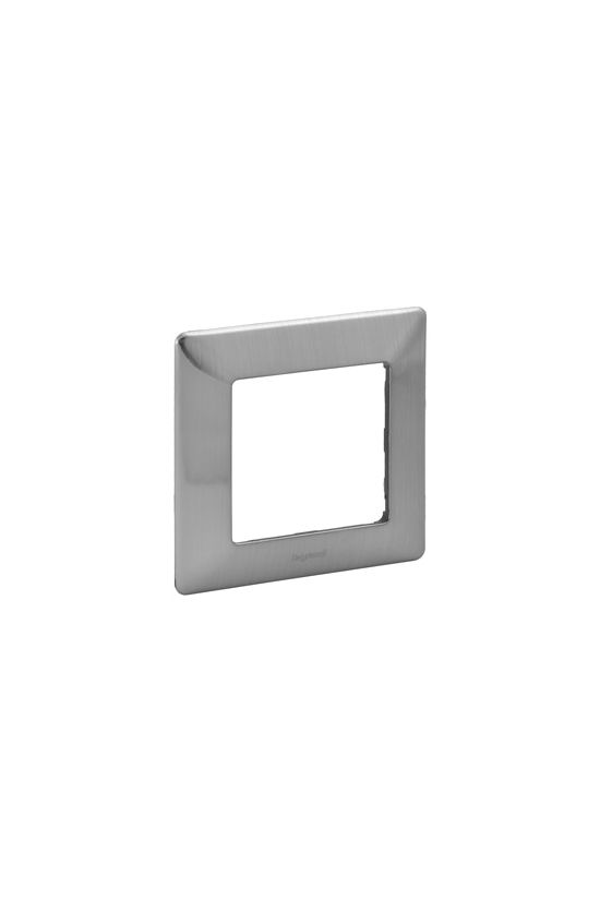 ValenaLife keret 1-es inox dekor vízszintes és függőleges műanyag LEGRAND - 754151