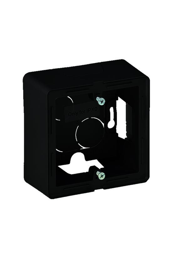 ValenaLife kiemelődoboz IPX0-hoz csavarokkal 1-es vízszintes és függőleges fekete műanyag LEGRAND - 754066