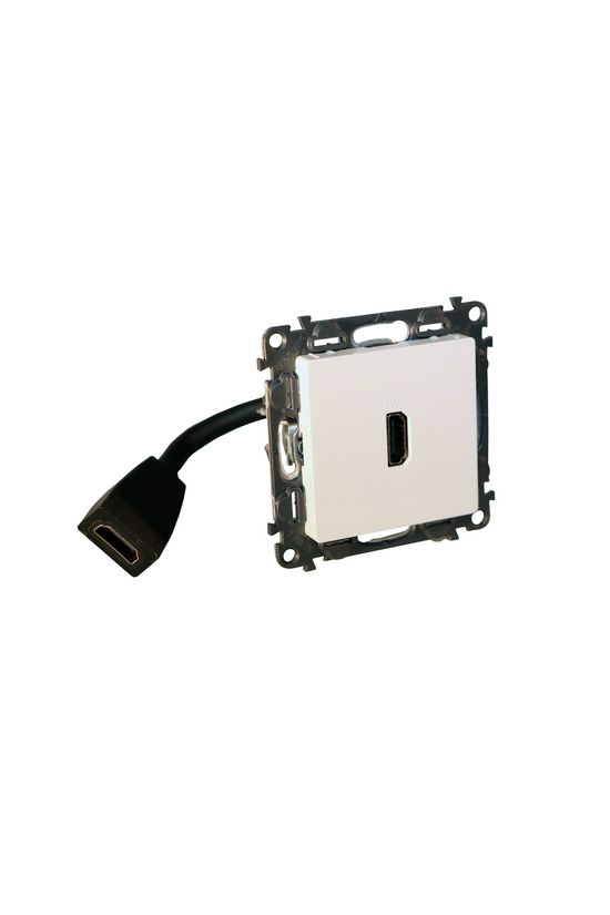ValenaLife médiacsatlakozó betét közp. fedéllel HDMI 1.4 0,15m kábellel műanyag fehér LEGRAND - 753175