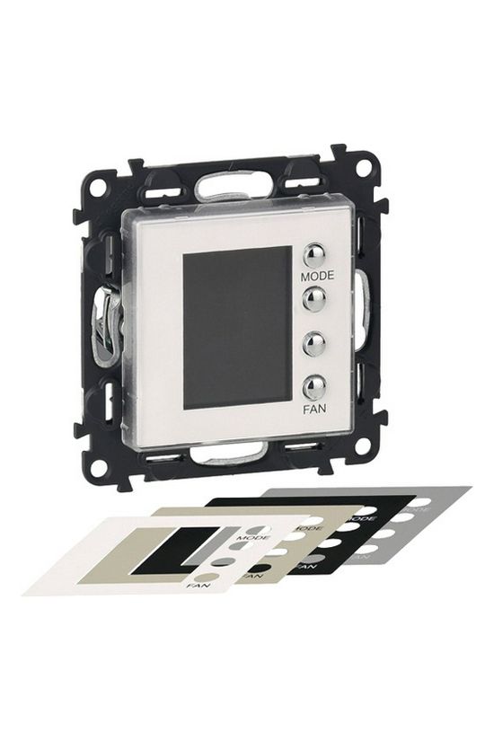 ValenaLife szobatermosztát betét LCD digitális 7-30°C 8A 250V elektronikus fehér MyHome LEGRAND - 752131