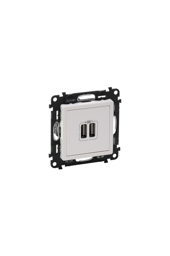 ValenaLife USB töltőaljzat A+A 2/ki 2400mA-max. 5V süllyesztett fehér LEGRAND - 753112