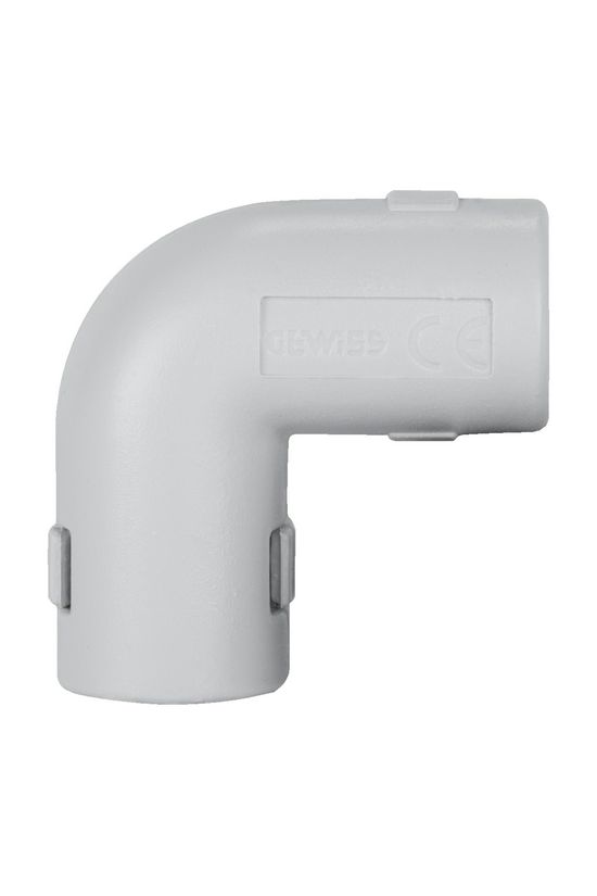 Védőcső könyök MÜII UV-álló oldható 90° 25mm-csőátmérőhöz összedugható műanyag RK GW FIT GEWISS - DX40325