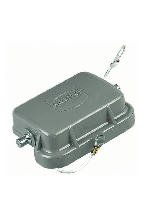 Védőfedél ipari sokpólusú csatlakozóhoz retesszel Han B Protect Cover Die Cast for Base HARTING - 09300065425