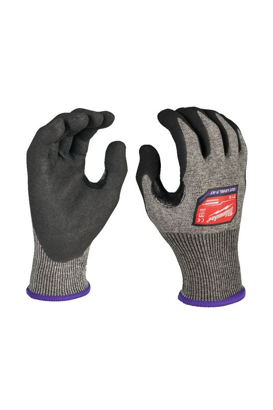 Védőkesztyű vágásbiztos F pár 5 ujjas 8/ M-méret piros CutF Milwaukee - 4932492041