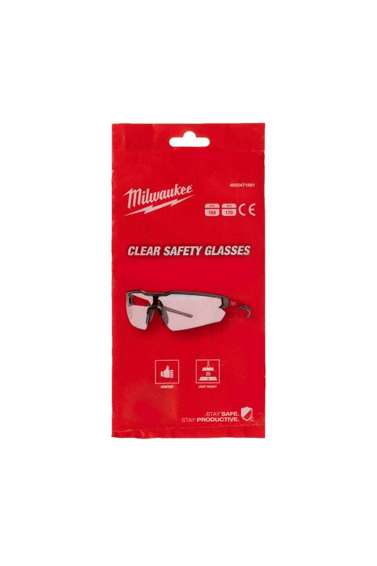 Védőszemüveg EN166 és EN170/172-ra bevizsgált víztiszta beállítható Milwaukee - 4932471881