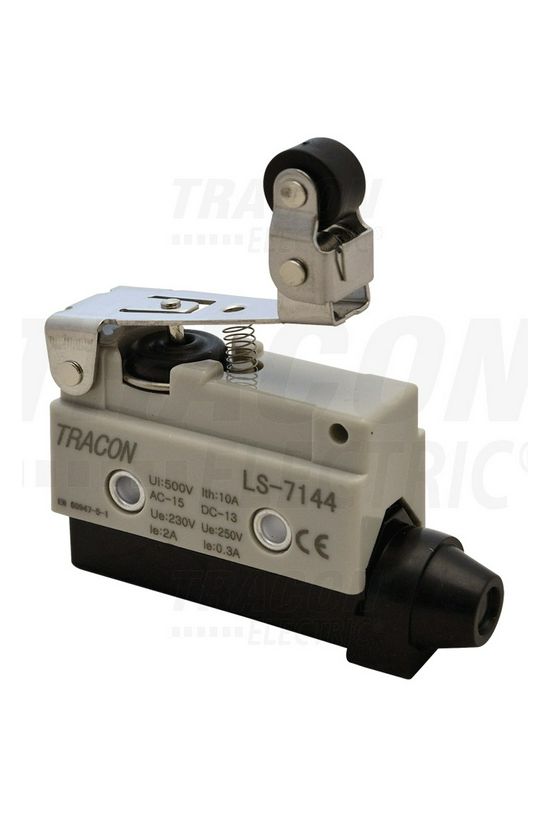 Végálláskapcsoló műanyag 1v görgős kar 2A/AC15/230V IP40 csúszó érintkező LS TRACON - LS7144
