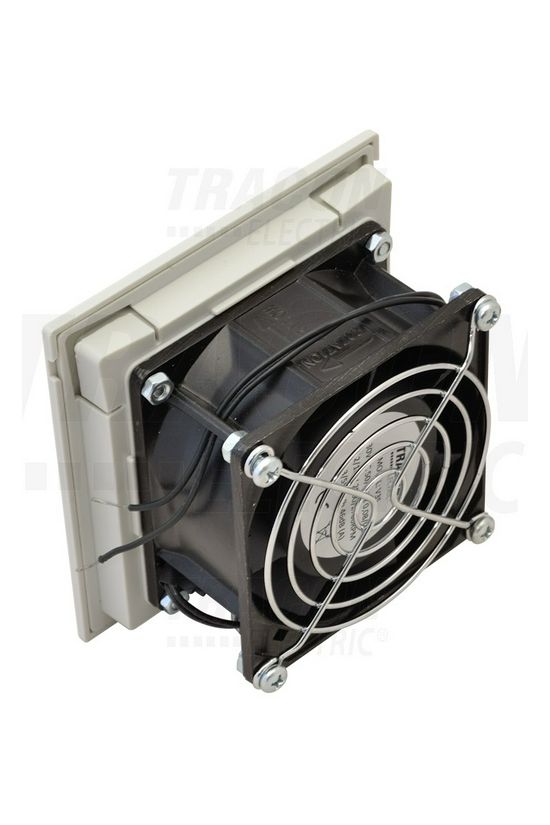 Ventilátor szűrőbetéttel 40m3/h 12W 230V/AC50Hz AC süllyesztett IP54 TRACON - V35