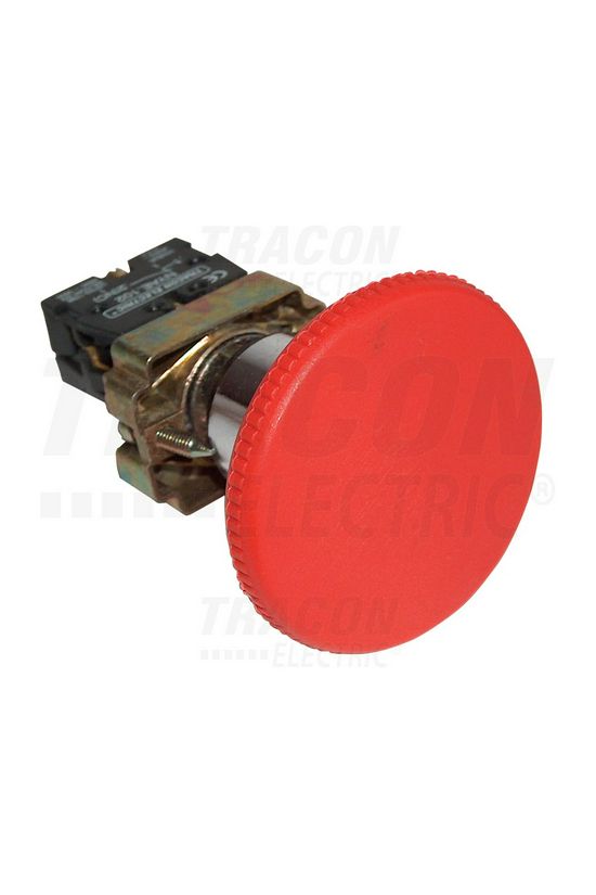 Vészgomba-nyomó komplett d22 1ny süllyesztett csavaros IP42 TRACON - NYGBR42P