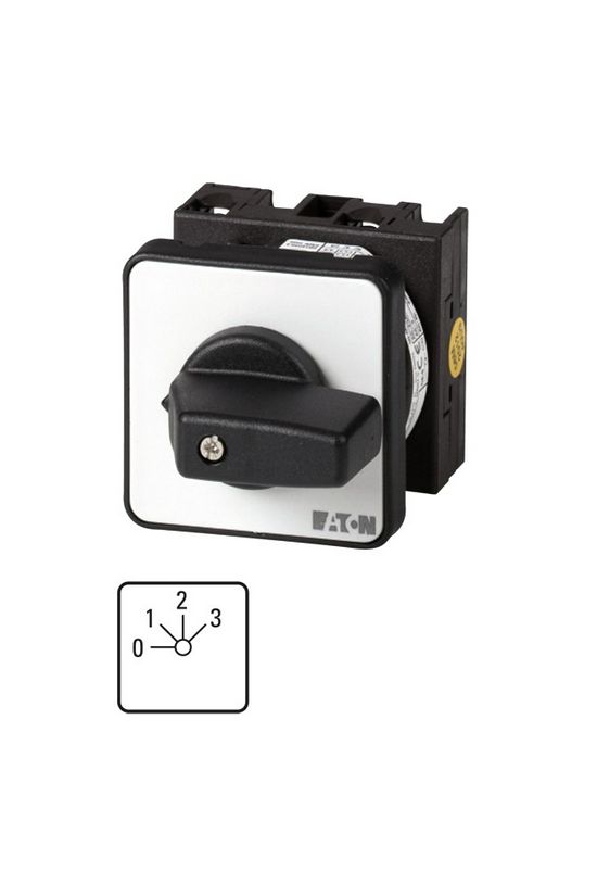 Vezérlési 0-1-2-3 fokozatkapcsoló 1-pólus 20A 4-állású előlapra T0-2-8241/E EATON - 050716