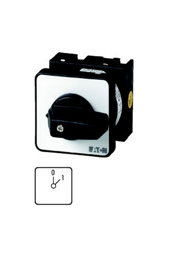 Vezérlési be-ki kapcsoló 1-pólus 20A 2-állású előlapra T0-1-15401/EZ EATON - 041227