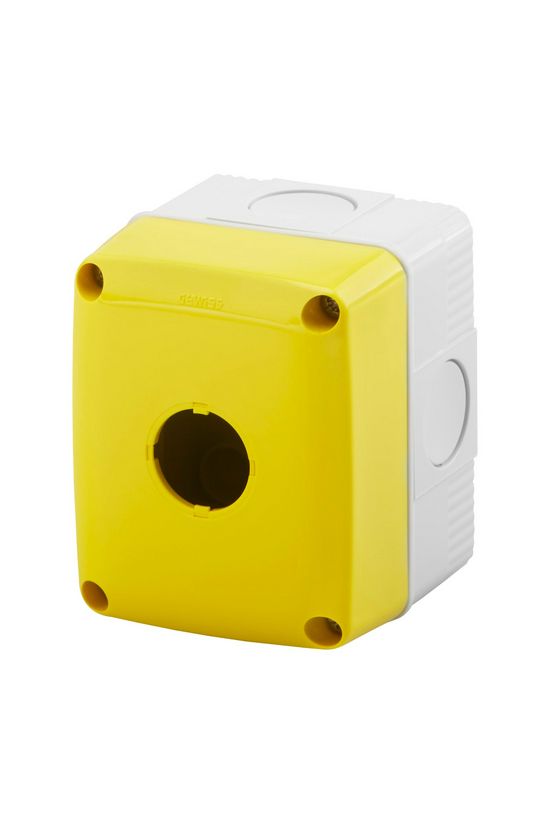 Vezérlőkészülék-tokozat d22 1-poz. rászerelhető műanyag sárga IP66 27Combi GEWISS - GW27111