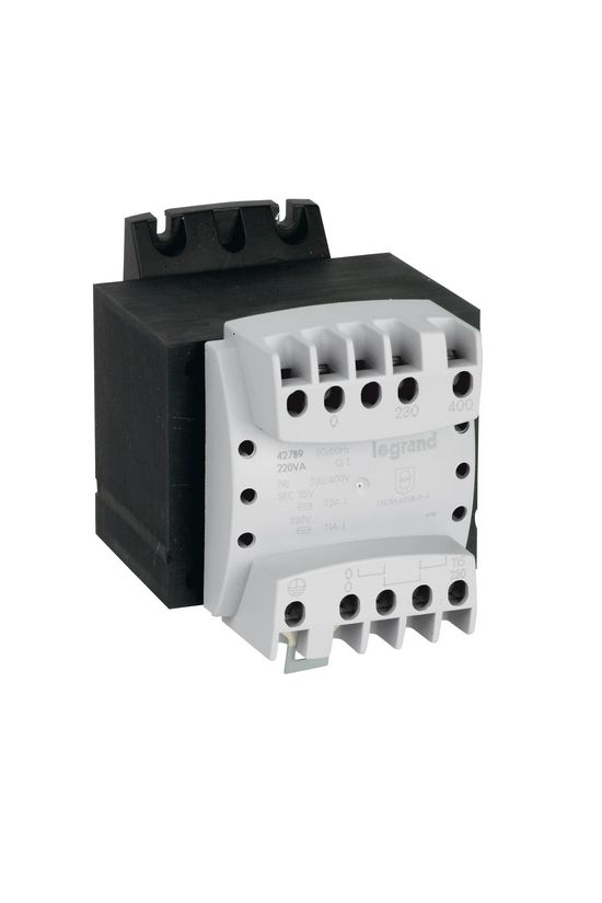 Vezérlőtranszformátor 1-fázisú 230V/prim 115V/szek 220VA IP2X 230V T220 230-400/115-230 LEGRAND - 042789