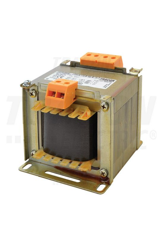 Vezérlőtranszformátor 1F 250VA 230V/prim 12V/szek 24V 42V IP00 T250 TRACON - TVTR-250-C