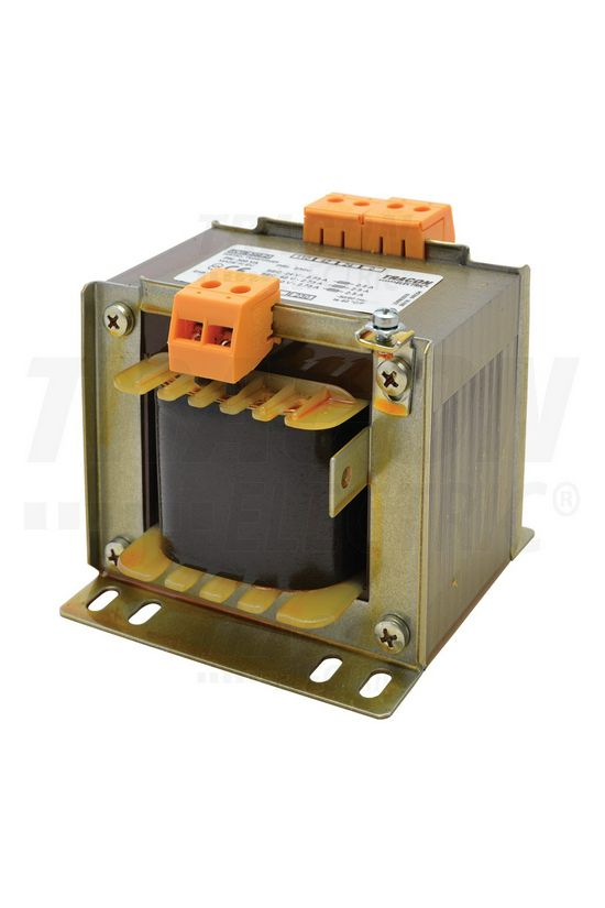 Vezérlőtranszformátor 1F 300VA 230V/prim 24V/szek 42V 110V IP00 T300 TRACON - TVTR-300-D