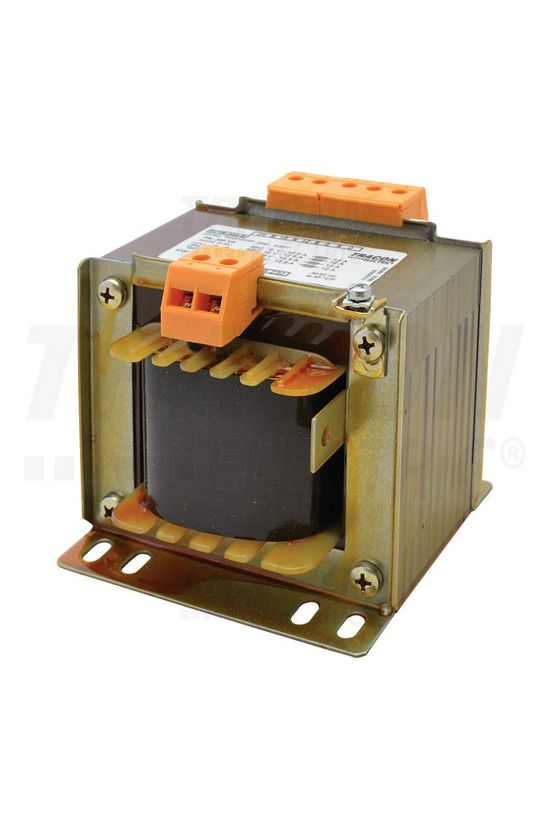 Vezérlőtranszformátor 1F 300VA 230V/prim 6V/szek 12V 18V IP00 24V T300 TRACON - TVTR-300-B