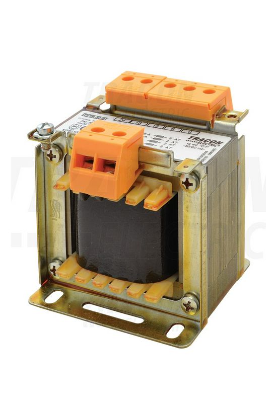 Vezérlőtranszformátor 1F 50VA 230V/prim 6V/szek 12V 18V IP00 24V T50 TRACON - TVTR-50-B