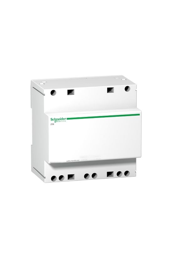 Vezérlőtranszformátor 1F 63VA sorolható 230V/ 12V/ 5.25A 24V/ 2.6A 5M Acti9 iTR Schneider - A9A15222