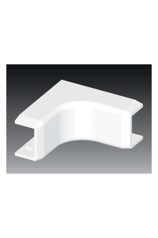 Vezetékcsatorna belső sarok fedél 15X10-hez alap+fedél 10mm x 15mm x 90° műanyag LH KOPOS - 8685_HB