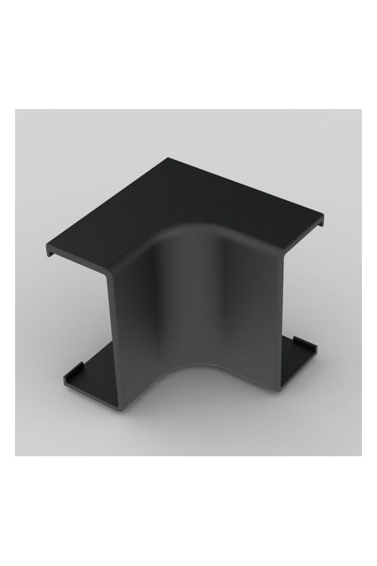 Vezetékcsatorna belső sarok fedél 40X20-hez fekete  LHD KOPOS - 8635_FB