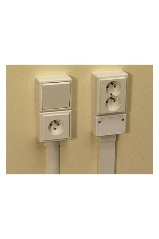 Vezetékcsatorna elosztódoboz műanyag 80mmx 160mm 28mm fehér 4mm2-vezetőhöz(max.) LK KOPOS - LK 80X28 2R_HB