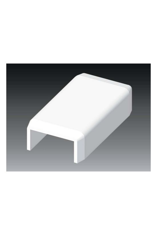 Vezetékcsatorna illesztéstakaró 20x10-hez 10mmx műanyag fényesfehér kültér LHD KOPOS - 8922_HB