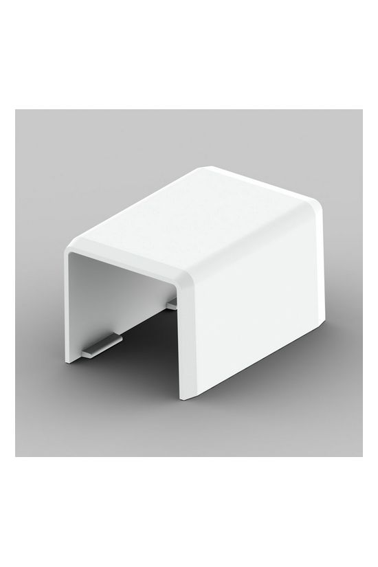 Vezetékcsatorna illesztéstakaró 20x20-hoz 19.2mmx műanyag fényesfehér kültér LHD KOPOS - 8622_HB