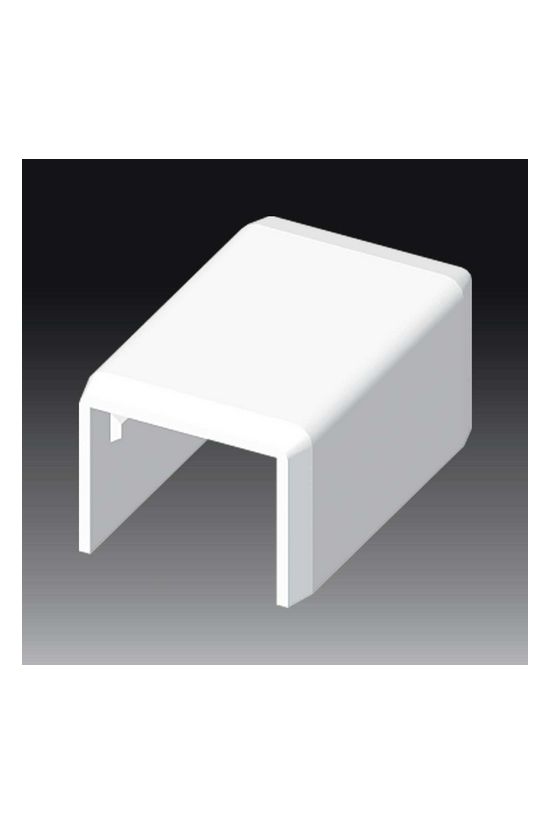 Vezetékcsatorna illesztéstakaró 25x20-hoz 19.2mmx műanyag fényesfehér kültér LHD KOPOS - 8912_HB