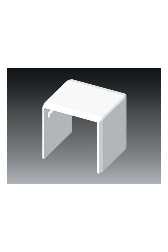 Vezetékcsatorna illesztéstakaró 40X40-hez 40.3mmx műanyag fényesfehér kültér LHD KOPOS - 8642_HB