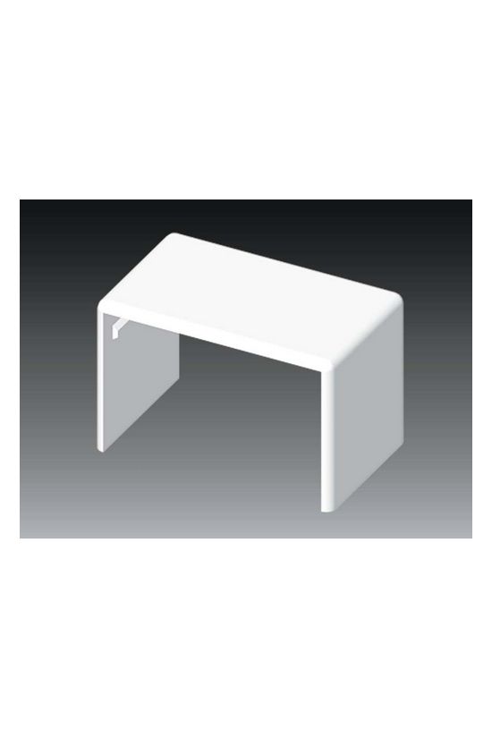 Vezetékcsatorna illesztéstakaró 60X40-hez 40mmx műanyag fényesfehér kültér LH KOPOS - 8652_HB