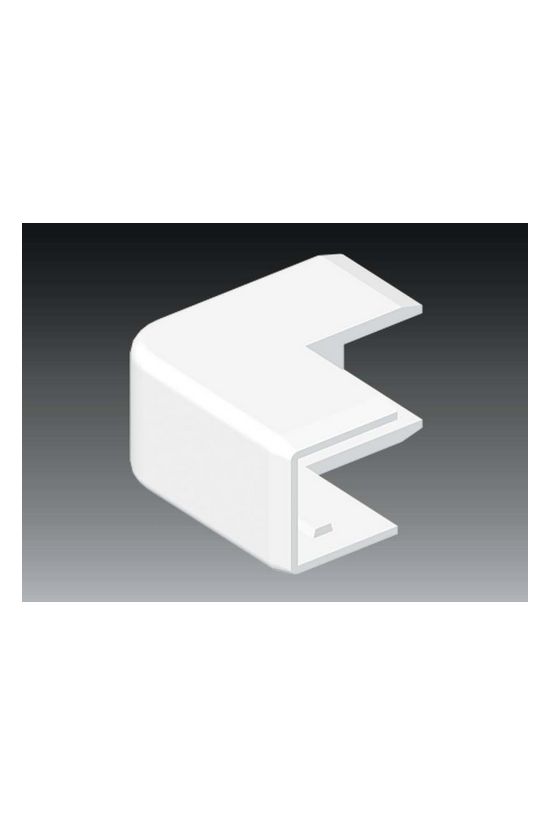 Vezetékcsatorna külső sarok fedél 20x20-hoz 19.2mmx 21.2mmx 90° alap+fedél műanyag LHD KOPOS - 8626_HB