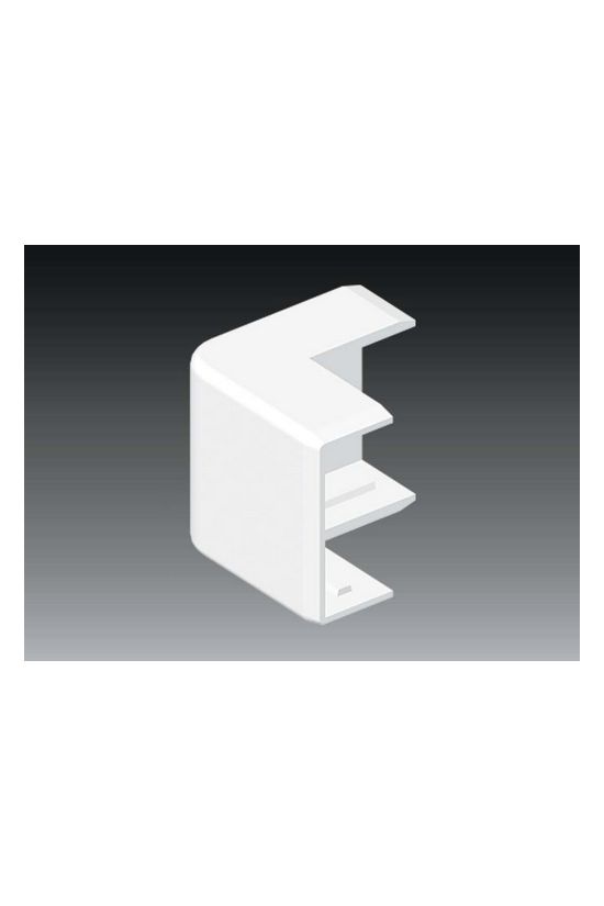 Vezetékcsatorna külső sarok fedél 40x20x-hoz 18.5mmx 41.1mmx 90° alap+fedél műanyag LHD KOPOS - 8636_HB