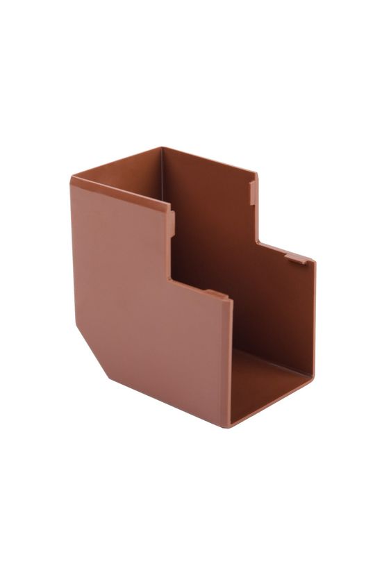 Vezetékcsatorna külső sarok fedél 40X40-hez 40.3mmx 40mmx 90° alap+fedél műanyag barna LHD KOPOS - 8646_I2