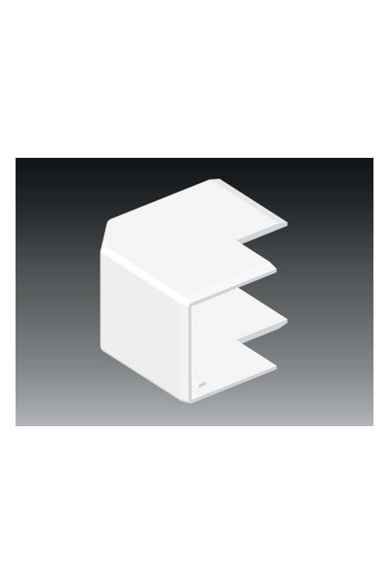 Vezetékcsatorna külső sarok fedél 40X40-hez 40.3mmx 40mmx 90° alap+fedél műanyag LHD KOPOS - 8646_HB