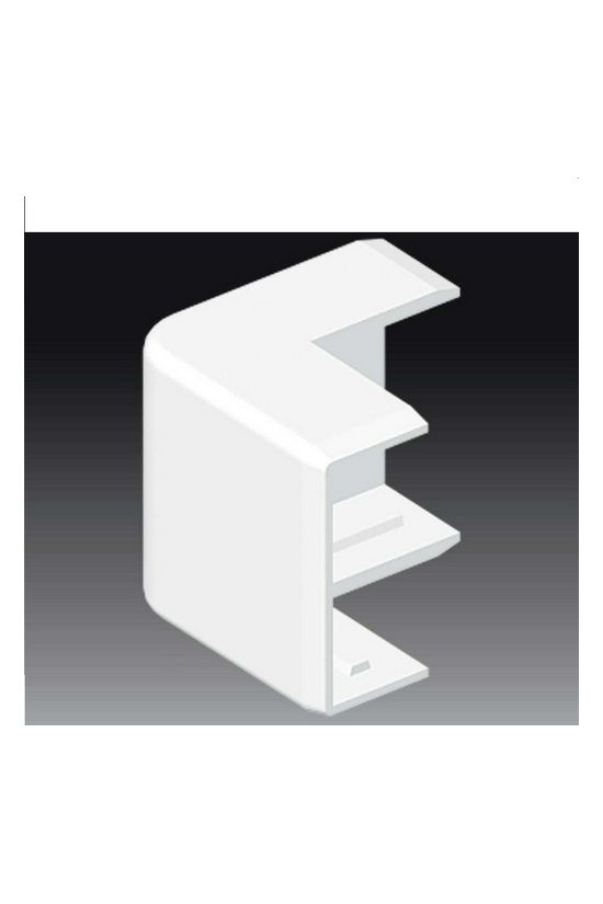 Vezetékcsatorna külső sarok fedél 50X20-hoz 20mmx 50mmx 90° alap+fedél műanyag LHD KOPOS - 8996_HB