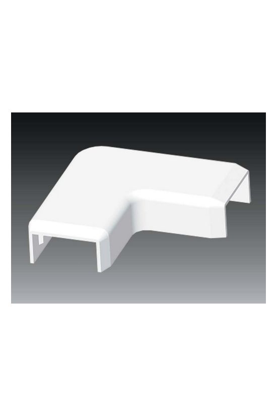 Vezetékcsatorna L-idom-fedél 20x10-hez alap+fedél 10mmx 20mmx 90° műanyag fényesfehér LHD KOPOS - 8923_HB