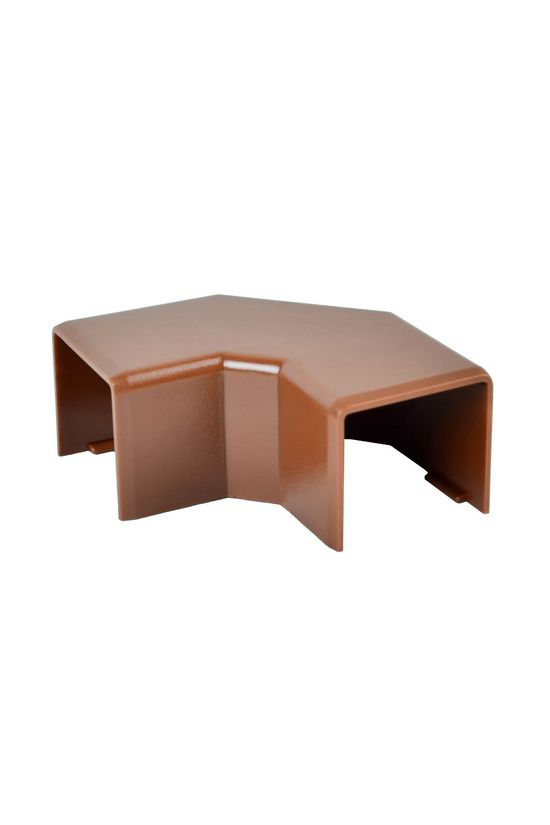 Vezetékcsatorna L-idom-fedél 20x20-hoz alap+fedél 19.2mmx 21.2mmx 90° műanyag barna LHD KOPOS - 8623_I2