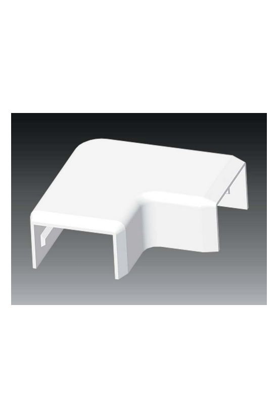 Vezetékcsatorna L-idom-fedél 25x15-höz alap+fedél 15mmx 25mmx 90° műanyag fényesfehér LHD KOPOS - 8693_HB