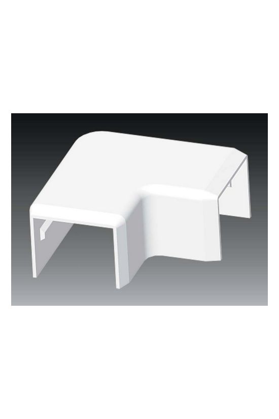 Vezetékcsatorna L-idom-fedél 25x20-hoz alap+fedél 20.2mmx 25.2mmx 90° műanyag LHD KOPOS - 8913_HB