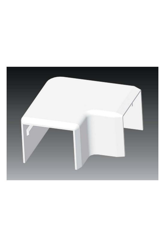 Vezetékcsatorna L-idom-fedél 30X25-höz alap+fedél 25mmx 30mmx 90° műanyag fényesfehér LHD KOPOS - 8933_HB